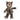PAWFUN Patchwork Teddy Squeaky Dog Toy