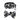 PAWFUN Black Daisy Style Dog Harness Set – 6-in-1 Walking Kit