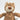 PAWFUN Patchwork Teddy Squeaky Dog Toy