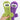 PAWFUN Two-Tone Lizard Squeaky Dog Toy